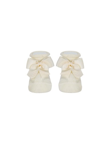 Calcetines bebé cortos con LAZO 303-CAVA