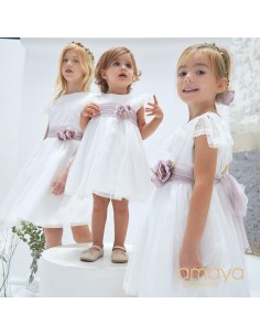 VESTIDO TUL PLUMETI G FLOR FAJIN APARTE 