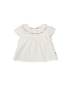 BLUSITA BLANCO ROTO VOLANTE PUNTILLA