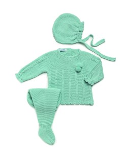 CONJ 3 PCS TRENZAS VERTICALES AMARILLO 