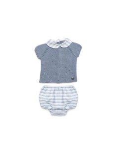 CONJUNTO BRAGA TELA RAYADA 