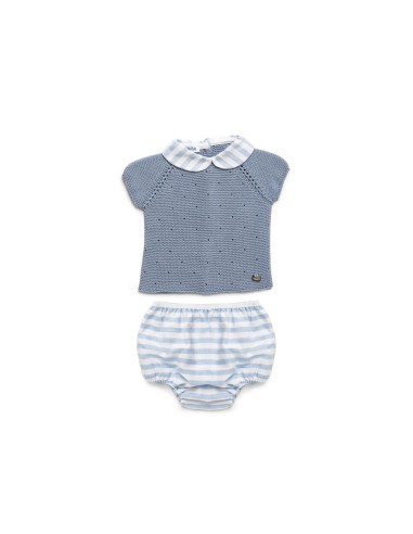 CONJUNTO BRAGA TELA RAYADA 