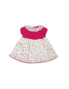 VESTIDO  FLORECILLAS CUERPO PUNTO FRESA