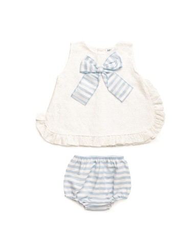 VESTIDO TIRA BORDADA BRAGA RAYAS