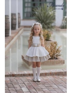 VESTIDO CRUDO Y TOSTADO