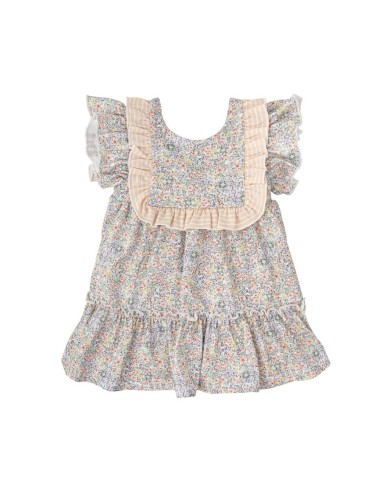 VESTIDO VOLANTE AURA 100  alg 