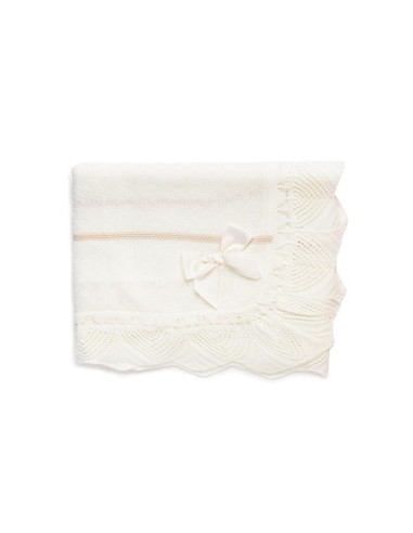 CHAL ROMBOS Y PICO CREMA 