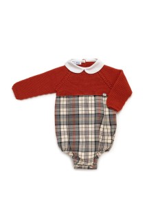 PELELE CUERPO PUNTO TEJA Y CUADROS