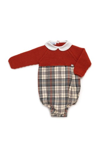 PELELE CUERPO PUNTO TEJA Y CUADROS