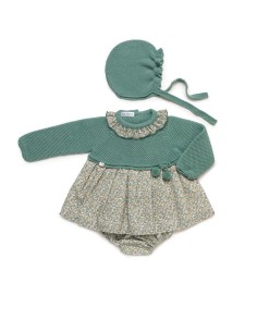 JESUSITO PUNTO FLORECITAS GORRO 3PZAS