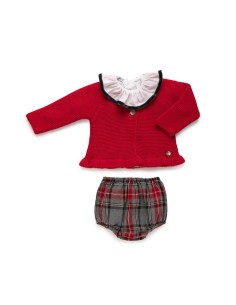 CONJUNTO CHAQUETA CUADROS TERCIOPELO 