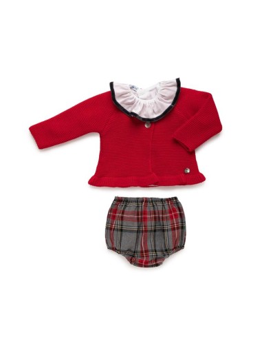 CONJUNTO CHAQUETA CUADROS TERCIOPELO 