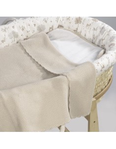 MANTA TRICOT BEIGE