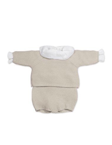 SET NACIMIENTO TRICOT BEIGE