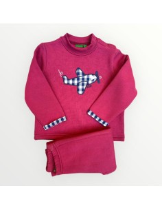 CHANDAL AVIÓN GUINDA