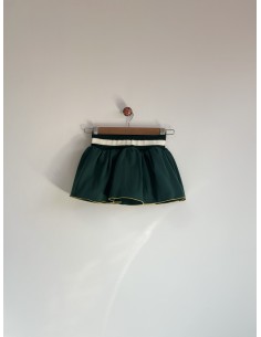 FALDA VERDE ALGODÓN CON BRAGA 