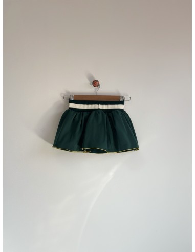 FALDA VERDE ALGODÓN CON BRAGA 