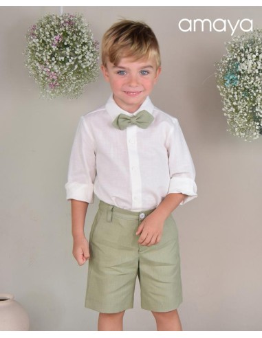 PANTALÓN LINO COLOR CAQUI CEREMONIA 