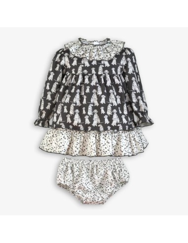 VESTIDO CON BRAGA DÁLMATA