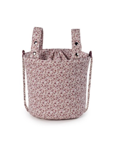 BOLSA BUCKET CHERRY FLORES