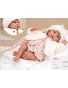 ELEGANCE 40CM ANDIE ROSA MUÑECO DE PESO