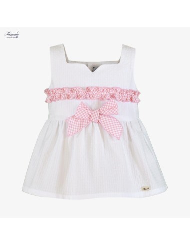 BLUSA RIBETE VICHY ROSA