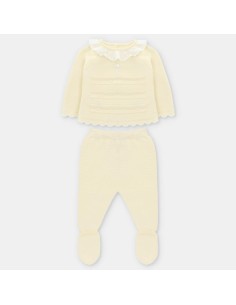 CONJUNTO PRIMERA PUESTA AMARILLO ELEGANCE 10  ALG