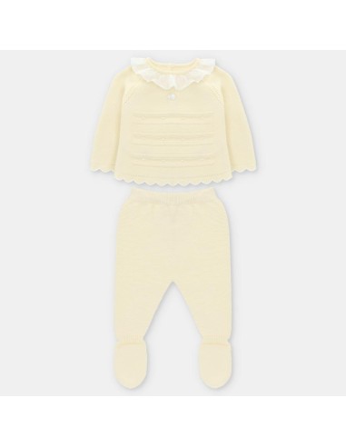 CONJUNTO PRIMERA PUESTA AMARILLO ELEGANCE 10  ALG