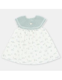 VESTIDO PUNTO  100  ALGY TELA CONEJITOS 