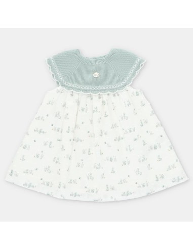 VESTIDO PUNTO  100  ALGY TELA CONEJITOS 