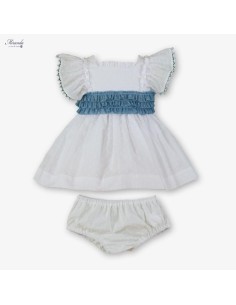 VESTIDO PLUMETI FAJIN TUL PLUMETI AZULINA 