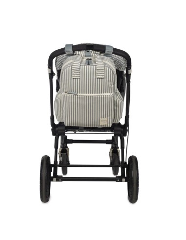 MOCHILA PRALINÉ RAYAS MATCHA