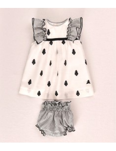 VESTIDO BORDADO 2 PZAS 