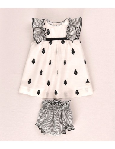 VESTIDO BORDADO 2 PZAS 