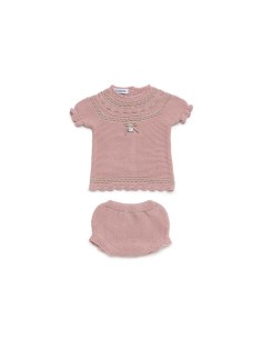 CONJ  BRAGA Y JERSEY ROSA MAQUILLAJE