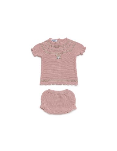 CONJ  BRAGA Y JERSEY ROSA MAQUILLAJE