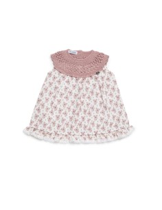 VESTIDO CUERPO PUNTO Y TELA KOALAS MAQUILLAJE