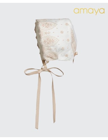 CAPOTA ENCAJE TOSTADO