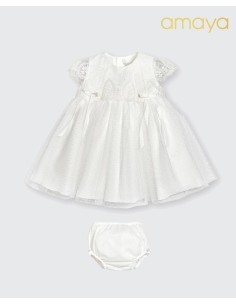 VESTIDO ENCAJE BLANCO