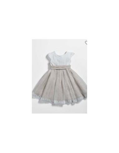 VESTIDO FALDA LINO CON TUL