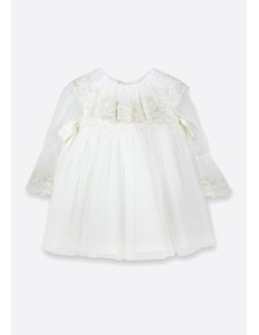 VESTIDO TUL PLUMETI SIN MANGA