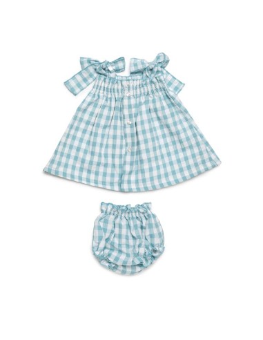 VESTIDO TIRANTES CUADROS 50 ALG 50 POL