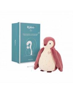 PINGUINO PELUCHE GRABADORA ROSA