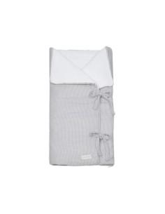ARRULLO MANTA LITTLE BLOOM VICHY GRIS 