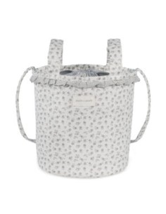 BOLSA BUCKET LITTLE BLOOM FLOR GRIS