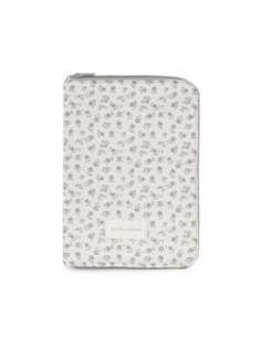 PORTADOCUMENTOS LITTLE BLOOM FLOR GRIS 