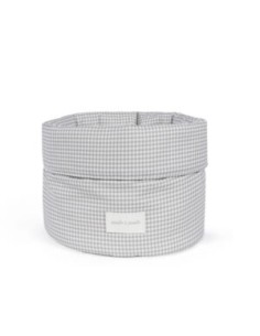 CESTITO VICHY GRIS LITTLE BLOOM