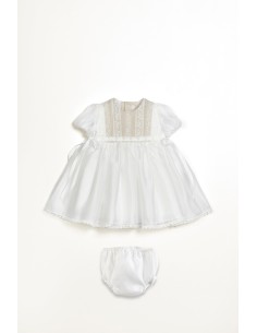 VESTIDO CRUDO CON TOSTADO 