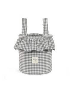 BOLSO BUCKET PRALINÉ VICHY MATCHA