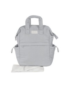 MOCHILA LITTLE BLOOM VICHY GRIS 